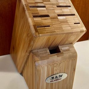 Global Takashi Wooden Knife Block 9-slot